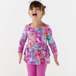 Bums Roses My Little PONY  Ruffle Tunic Top 9/10
